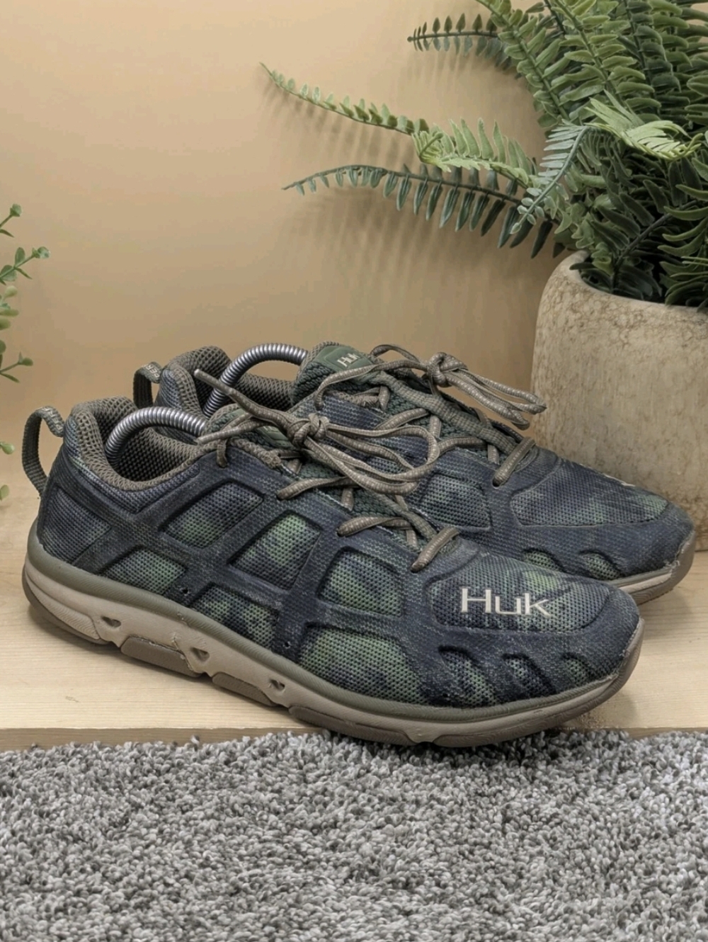 HUK Performance Fishing Attack Subphantis Gulf Stream Shoes Mens Size 10